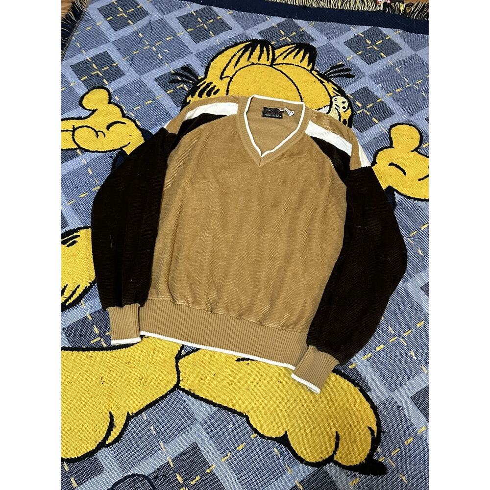 Vintage Turtle Bay V Neck Dress Sweater